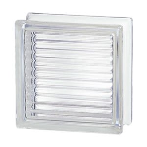 pustaki-szklane-198-Clear-Reeded-E60-EI15-larochare-glass-block