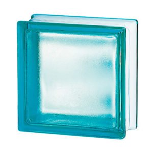 pustaki-szklane-198-Turquoise-frosted-E60-EI15-larochare-glass-block